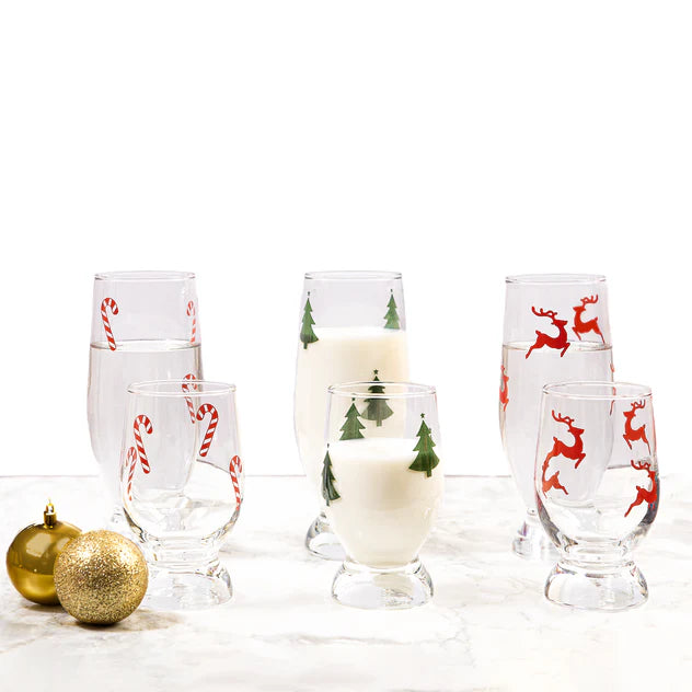 Pasabahce Aquatic 6 Old Fashioned Glasses Set - Holiday Series, 225ml