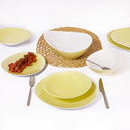 Tunisie Island Dinner Set - Yellow, 18 Pieces