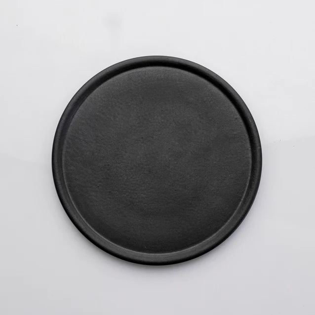 AbraCadabra Straight Form Black Dessert Plate - 25cm