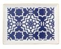 Porland Morocco Rectangular Plate - Blue, 18x13cm