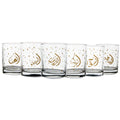 Mindada Abundance Istanbul Old Fashioned Glass - 6 Pieces, 250ml Color:Gold