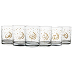 Mindada Abundance Istanbul Old Fashioned Glass - 6 Pieces, 250ml Color:Gold