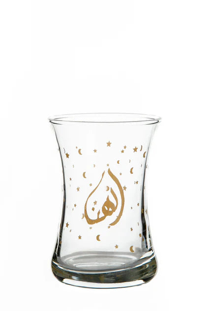 Mindada Abundance Ala Tea Glass - 6 Pieces, 160ml Color:Gold