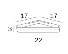 Double corner shelf