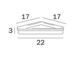 Double corner shelf