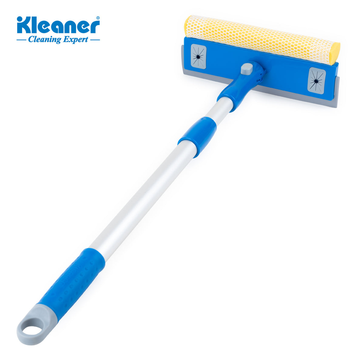 Kleaner 360Â° Glass Squeegee with Telescopic Handle 8 inch
