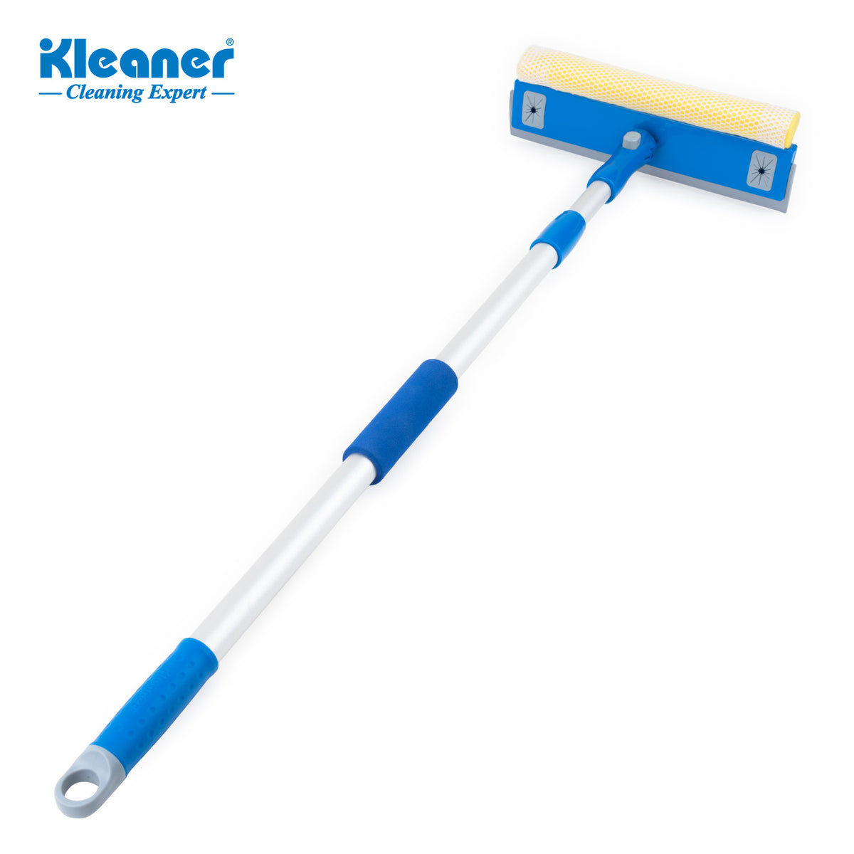 Kleaner 360Â° Glass Squeegee with Telescopic Handle 10 inch