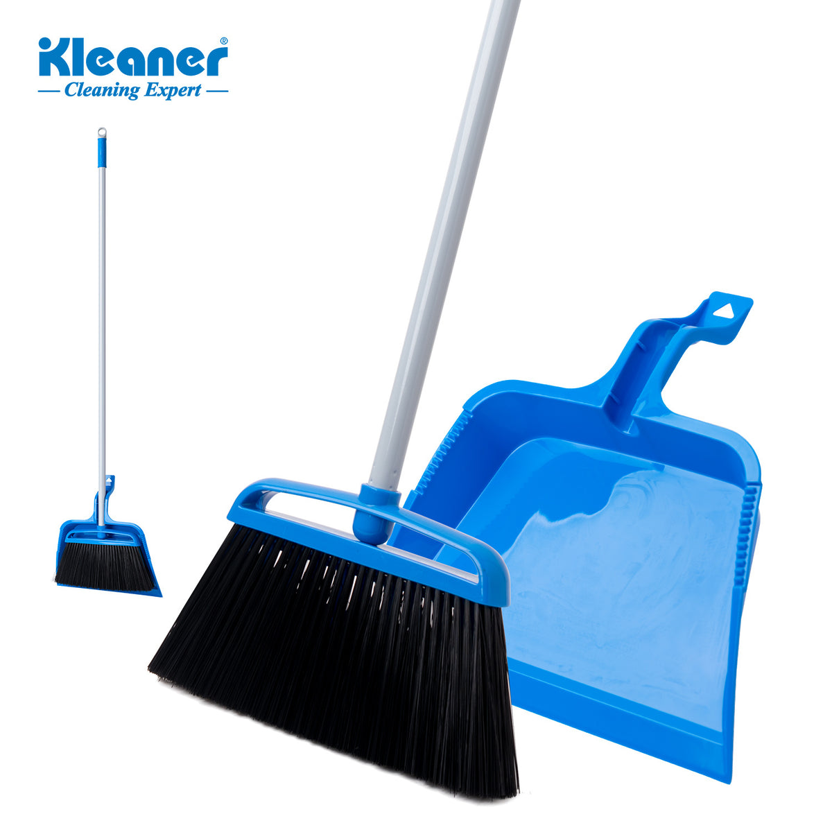 Kleaner American Style Broom & Dustpan 34cm