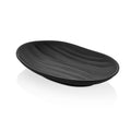 Kulsan Terra Black Elips Plate - 23x14.5cm