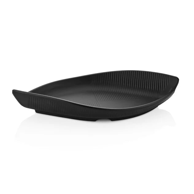 Kulsan Terra Black Gondola Platter - 35.6x15.8cm