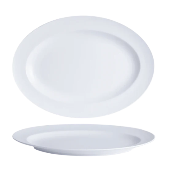 Leela Oriental Oval Deep Rim Serving Plate - 41cm