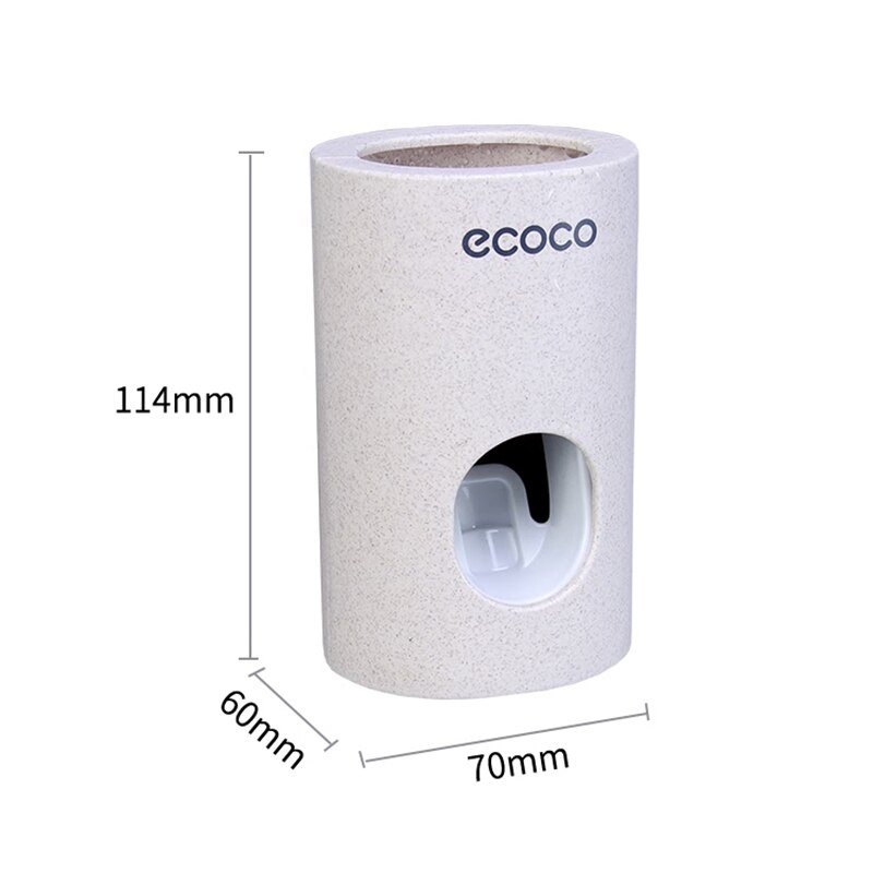 حامل معجون أسنان أوتوماتيكي مثبت على الحائط في الحمام Ecoco