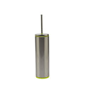 P.NOVA,CIGO TOILET BRUSH STAINLESS STEEL MAT SATIN; INNER SIDE GREEN