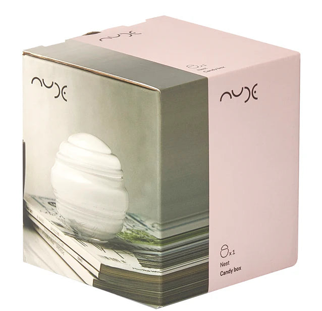 Nude Nest Small Candy Box - White, 9cm