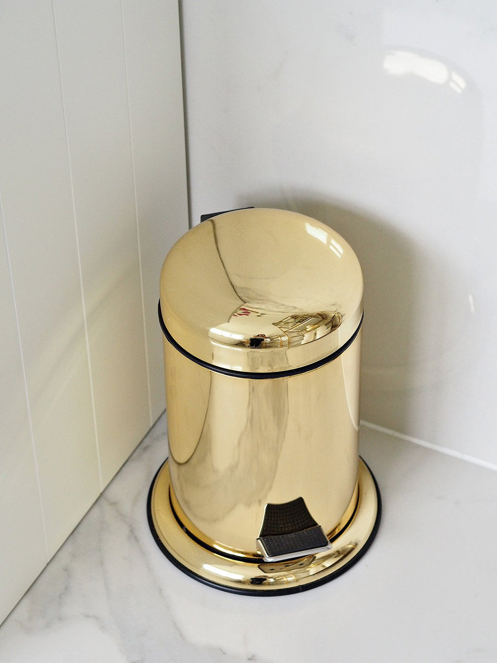 trash basket stainless gold 5L Elet
