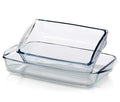 Borcam Midi & Roasters Rectangular Oven Dishes Set - 2 Pieces