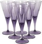 Pasabahce V-Line Champagne Flute Glass - Purple, 200ml