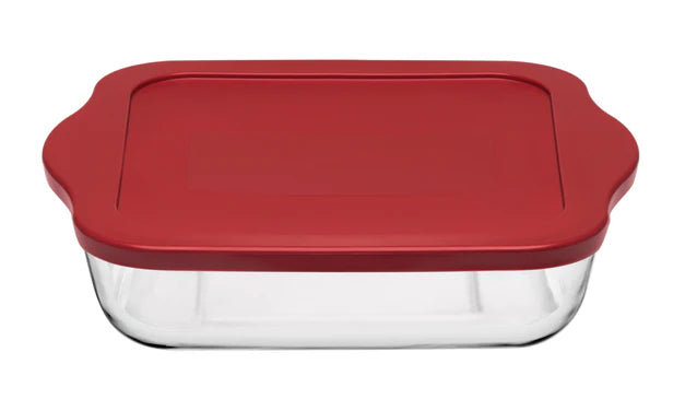 Borcam Bake & Keep Square Oven Dish with Lid - 31.8x28.3cm
