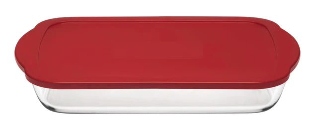 Borcam Bake & Keep Rectangular Oven Dish with Lid - 40x25cm