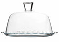 Pasabahce Petite Patisserie Serving Platter with Dome - 26.4cm