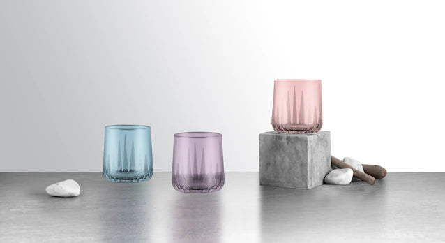 Pasabahce Nova Double Old Fashioned Glass - Pink