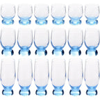 Pasabahce Aquatic Tumblers Set - Turquoise, 18 Pieces