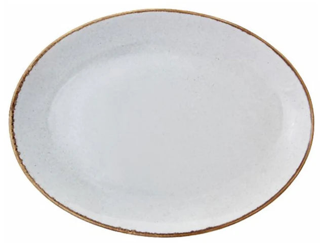 Porland Seasons Oval Plate - Grey, 36cm
