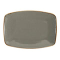 Porland Seasons Rectangular Serving Platter - Dark Grey, 32cm