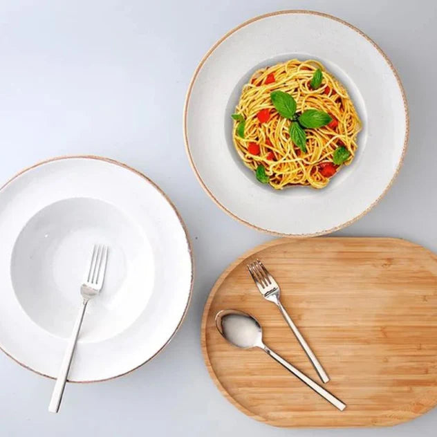 Porland Seasons Pasta Plate - Grey, 26cm