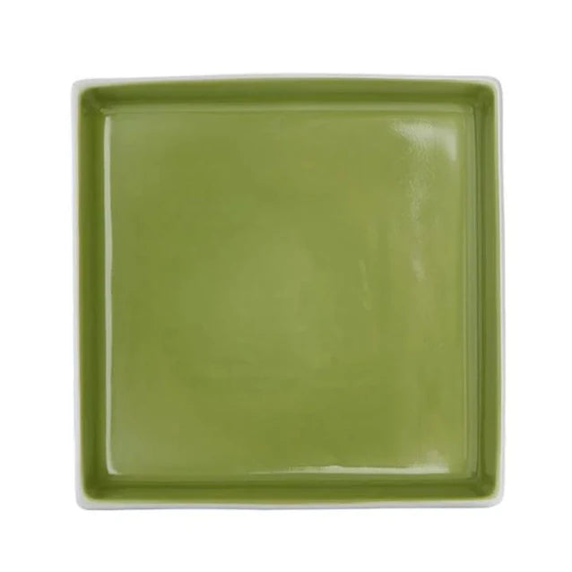 Porland Rainbow Nut Plate - Green, 15x15cm