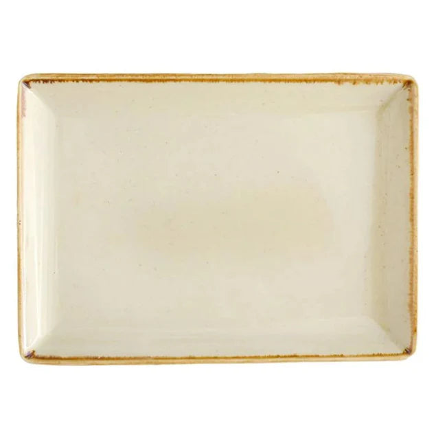 Porland Seasons Rectangular Serving Platter - Beige 35x26cm