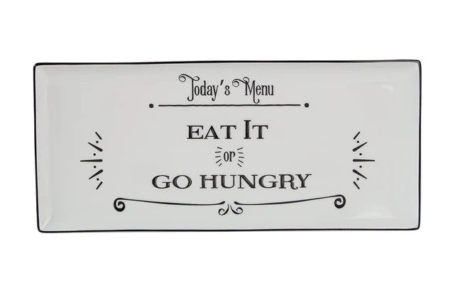 Porland Be Happy Rectangular Plate - 35x16cm