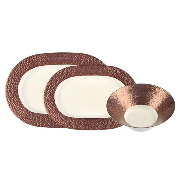 Porland Legacy Copper Serving Set - 3 Pieces