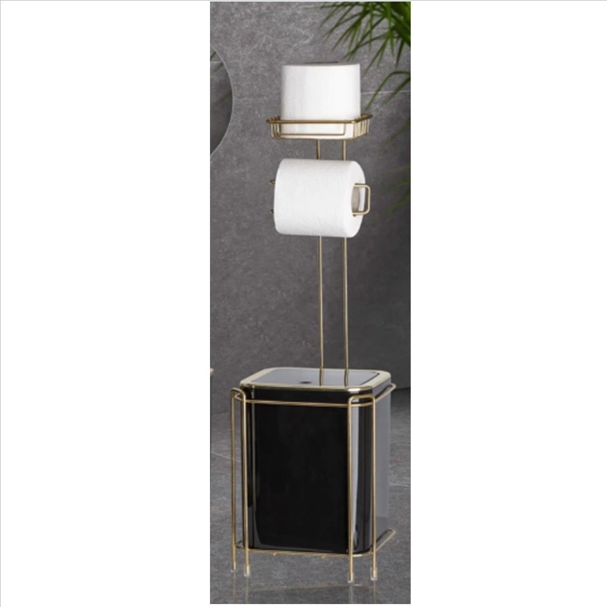 Bathroom stand with trash