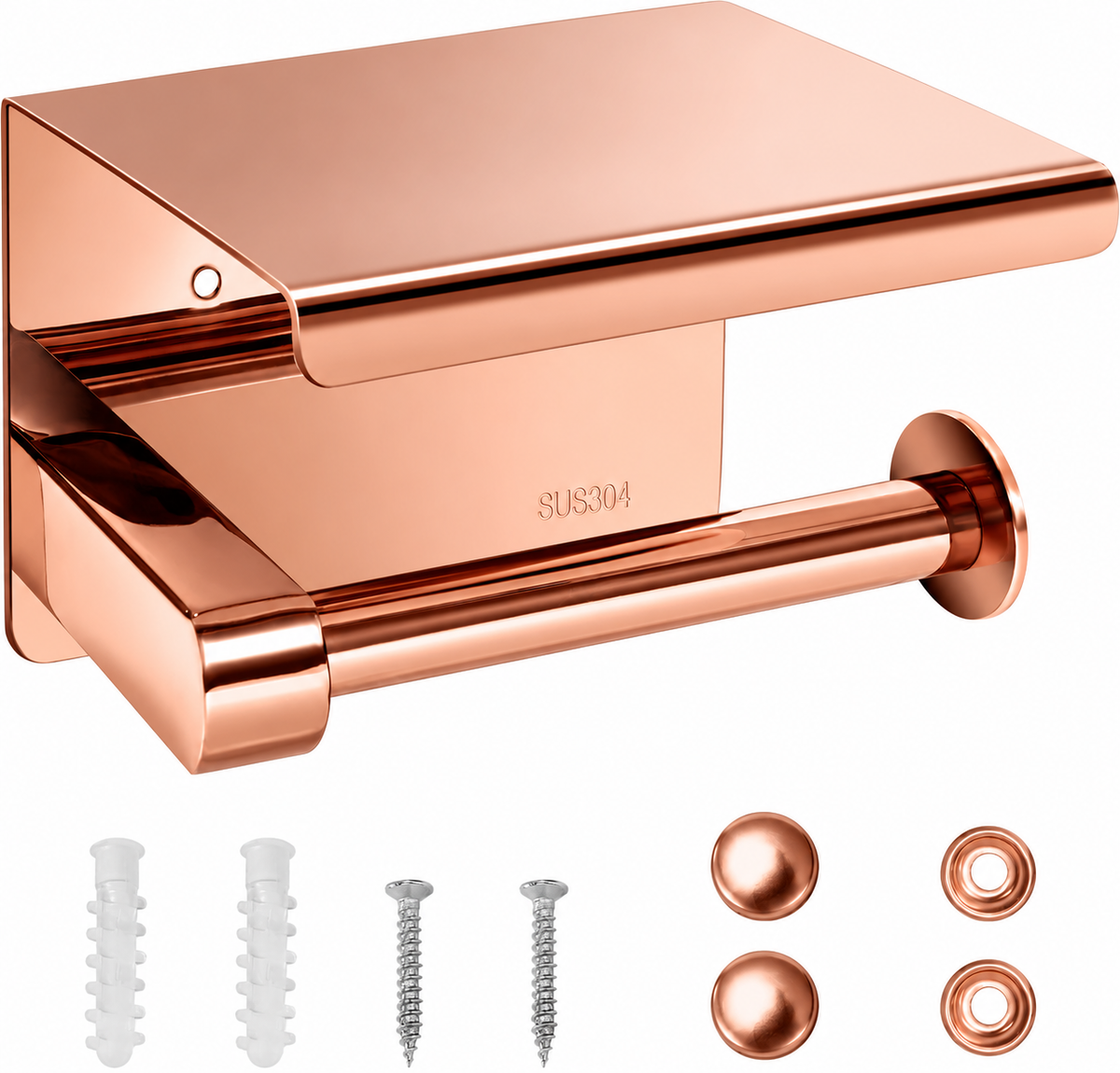 Wc Paper Holder (Rose Gold)