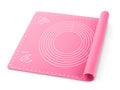 Measured Silicone Dough Mat 40x50cm Color Soft Pink