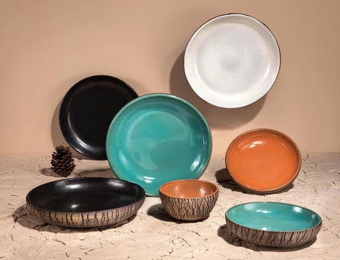 AbraCadabra Forest Deep Serving Plates Set - Multicolor, 2 Pieces