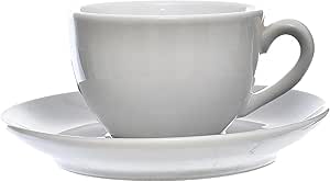 Tunisie Lys Coffee Cup & Saucer - Dark Grey, 180ml