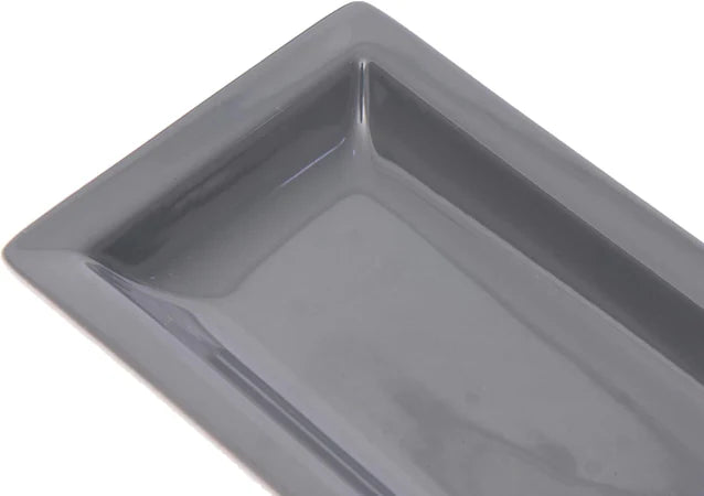 Tunisie Puzzle Rectangular Plate - Dark Grey, 18x9cm