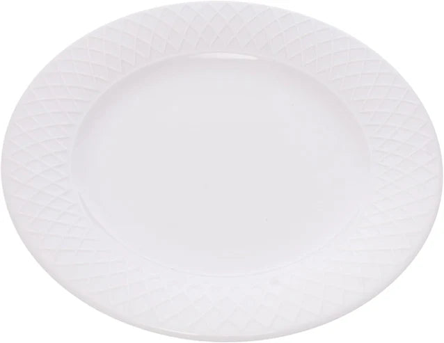 Tunisie Artemis Ivory Flat Plate - 17cm