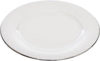 Tunisie Artemis Ivory Dessert Plate - Gold Rim, 22cm
