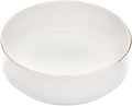 Tunisie Artemis Ivory Bowl - Gold Rim, 14cm