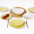 Tunisie Island Dinner Set - Yellow, 25 Pieces