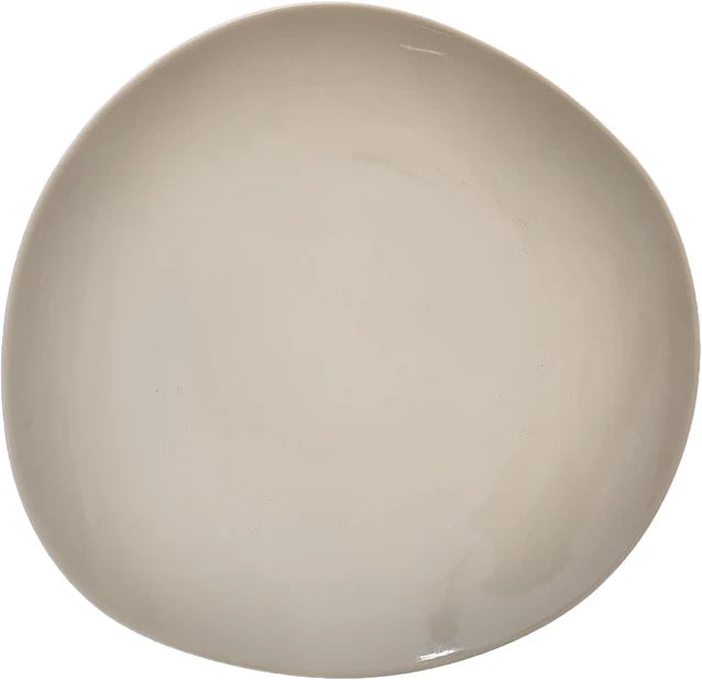 Tunisie Island Dessert Plate - Greige, 22cm