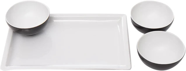 Tunisie Puzzle Tray with Bowls - Multicolor, 4 Pieces