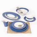 Tunisie Thunder Dinner Set - Blue, 35 Pieces