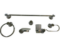 6 pieces bathroom set silver