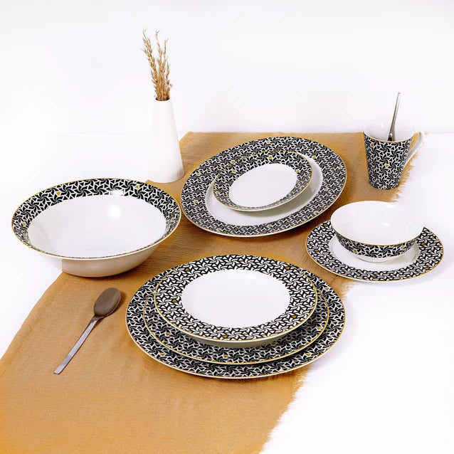 Tunisie Panda Dinner Set - 35 Pieces