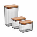 Ivy Food Container Set 2,1L – 0,9L x 2 / Wood Lid