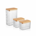 Ivy Food Container Set 2,1L – 0,9L x 2 / Wood Lid